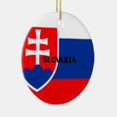 Flagge der Slowakei Keramik Ornament (Rechts)