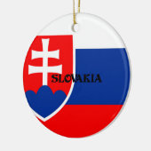 Flagge der Slowakei Keramik Ornament (Links)