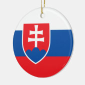 Flagge der Slowakei Keramik Ornament (Links)