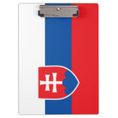 Flagge der Slowakei Klemmbrett (Vorderseite)