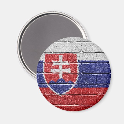 Flagge der Slowakei Magnet (Vorderseite/Rückseite)