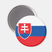 Flagge der Slowakei Magnet (Vorderseite/Rückseite)