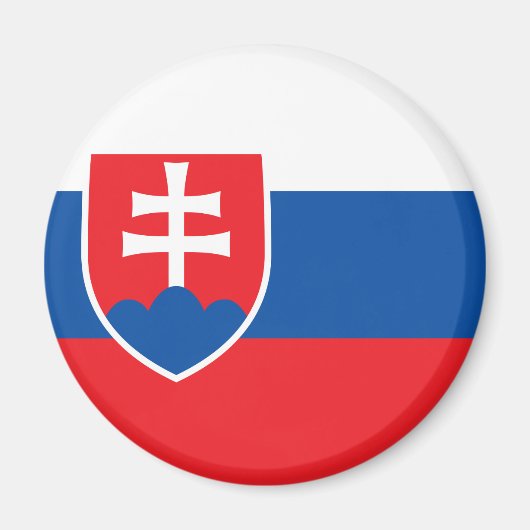Flagge der Slowakei Magnet (Vorne)