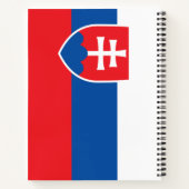 Flagge der Slowakei Notizblock (Rückseite)