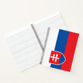 Flagge der Slowakei Notizblock (Innenseite)