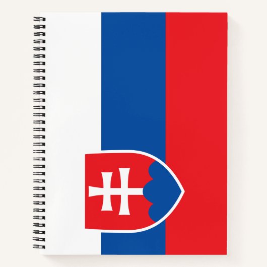Flagge der Slowakei Notizblock (Vorderseite)