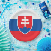 Flagge der Slowakei Pappteller (Party)