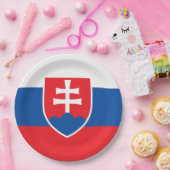 Flagge der Slowakei Pappteller (Party)