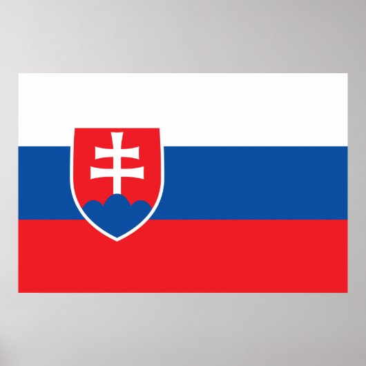 Flagge der Slowakei Poster (Vorne)