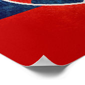 Flagge der Slowakei Poster (Ecke)