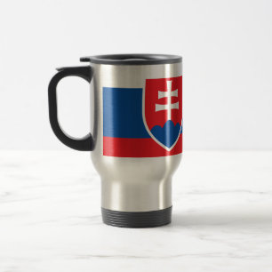 Flagge der Slowakei - Reise/Tasse des Pendelverkeh Reisebecher