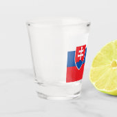 Flagge der Slowakei Schnapsglas (Links)