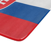 Flagge der Slowakei Schneidebrett (Ecke)