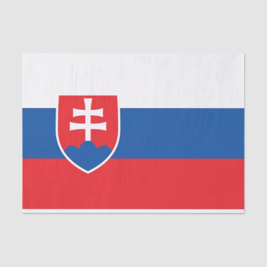 Flagge der Slowakei Seidenpapier (Vorderseite)