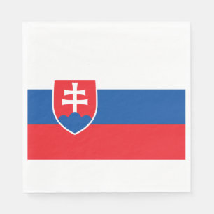 Flagge der Slowakei Serviette