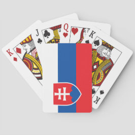 Flagge der Slowakei Spielkarten