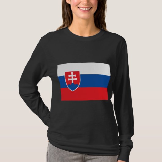 Flagge der Slowakei T-Shirt (Vorderseite)
