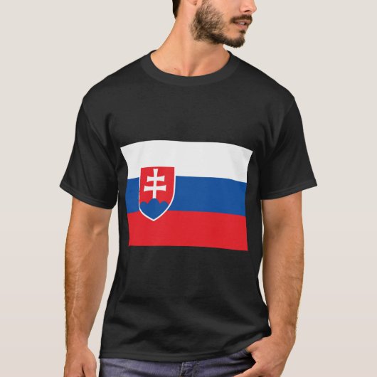 Flagge der Slowakei T-Shirt (Vorderseite)