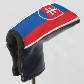 Flagge der Slowakei (vertikale Variante) Golf Headcover (3/4 Vorderseite)