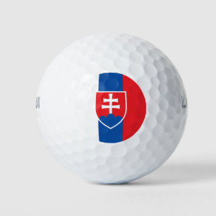 Flagge der Slowakei (vertikale Variante) Golfball