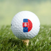 Flagge der Slowakei (vertikale Variante) Golfball (Insitu T-Shirt)