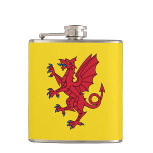 Flagge der Somerset Hip Flask Flachmann