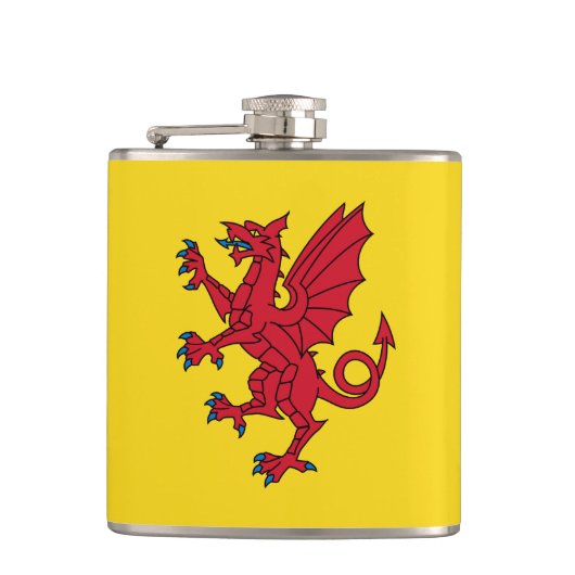 Flagge der Somerset Hip Flask Flachmann (Vorderseite)