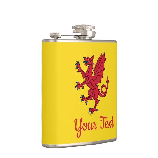 Flagge der Somerset Hip Flask Flachmann (Rechts)