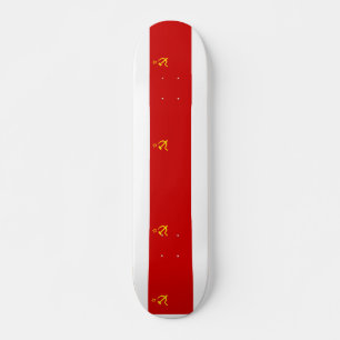 Flagge der sowjetischen Gewerkschaft Skateboard
