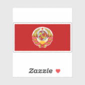 Flagge der Sowjetunion (1922-1923) Aufkleber (Blatt)