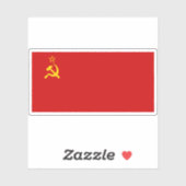 Flagge der Sowjetunion (1924-1936) Aufkleber (Blatt)