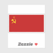 Flagge der Sowjetunion (1936-1955) Aufkleber (Blatt)