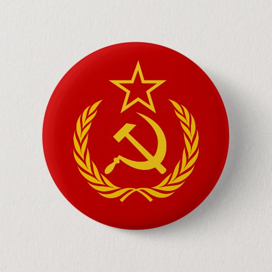 Flagge der Sowjetunion Button (Vorderseite)
