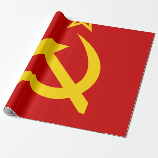 Flagge der Sowjetunion Geschenkpapier (Ungerollt)