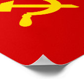 Flagge der Sowjetunion Poster (Ecke)