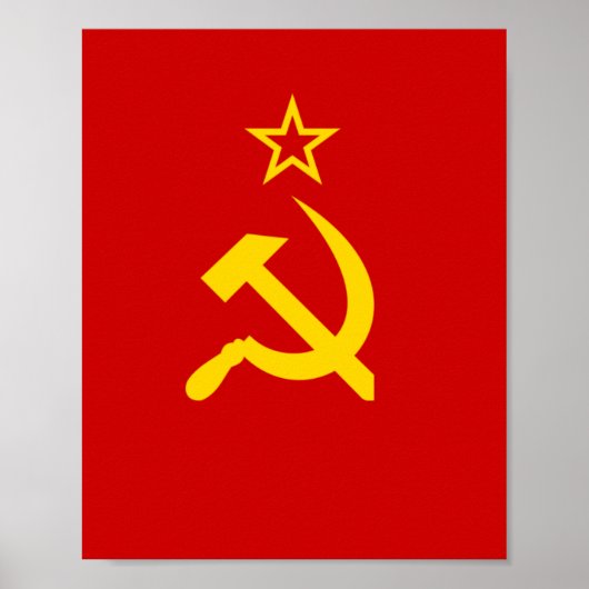 Flagge der Sowjetunion Poster (Vorne)