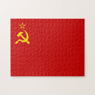 Flagge der Sowjetunion, UdSSR, CCCP, Kommunismus, Puzzle