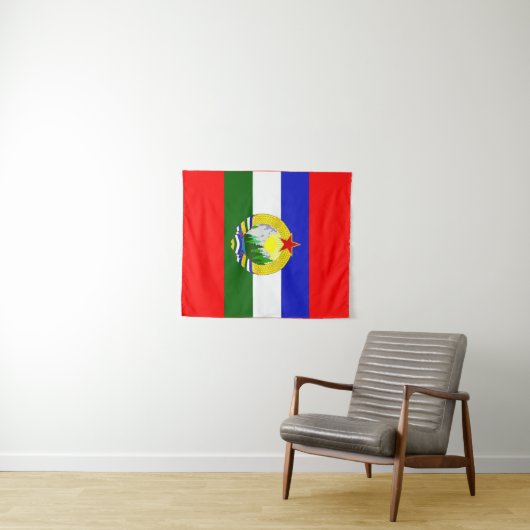 Flagge der Sozialistischen Kaskade Wandteppich (Beispiel (Horizontal))