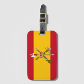 Flagge der Spanischen Legion Gepäckanhänger (Vorderseite Vertikal)