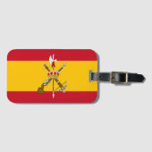 Flagge der Spanischen Legion Gepäckanhänger (Vorderseite (Horizontal))