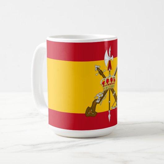 Flagge der Spanischen Legion Kaffeetasse (Vorderseite Links)