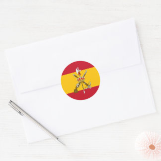 Flagge der Spanischen Legion Runder Aufkleber