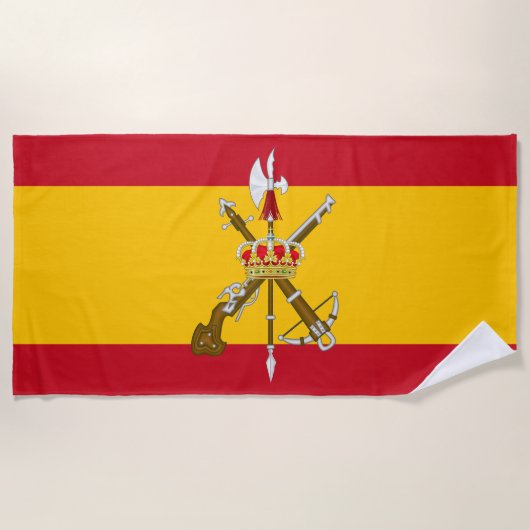 Flagge der Spanischen Legion Strandtuch (Vorderseite)