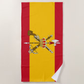Flagge der Spanischen Legion Strandtuch (Vorderseite)