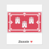 Flagge der Stadt Aberdeen Aufkleber (Blatt)