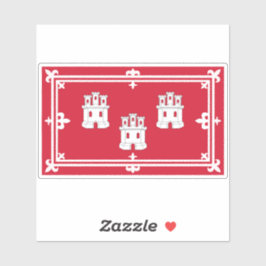 Flagge der Stadt Aberdeen Aufkleber