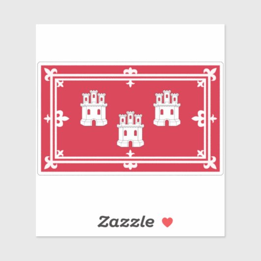 Flagge der Stadt Aberdeen Aufkleber (Blatt)