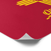 Flagge der Stadt Albuquerque - New Mexico Poster (Ecke)