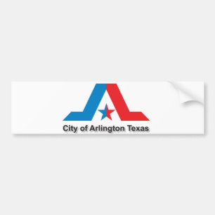 Flagge der Stadt Arlington Autoaufkleber