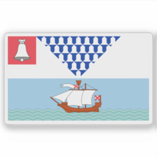 Flagge der Stadt Belfast, Nordirland Aufkleber